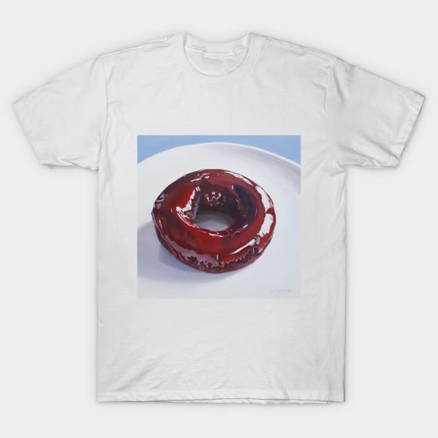 Double Chocolate Donut painting T-Shirt by EmilyBickell